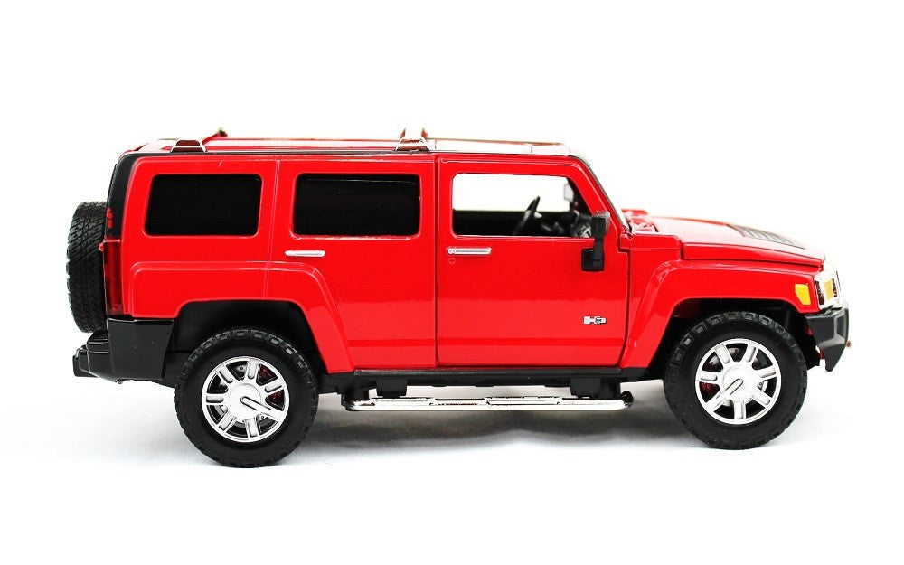 Hummer H3 - Red - Optimum Diecast - 1/24 - 724240 - Passion Diecast 