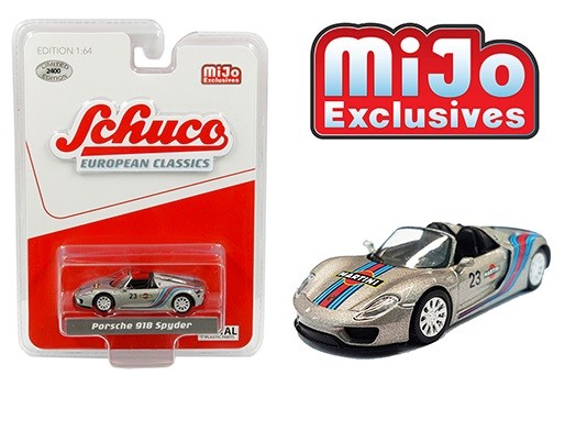 MiJo Exclusives - Porsche 918 Spyder - Martini Racing (Silver) -2,400 pieces - Schuco - 1:64 - 4500