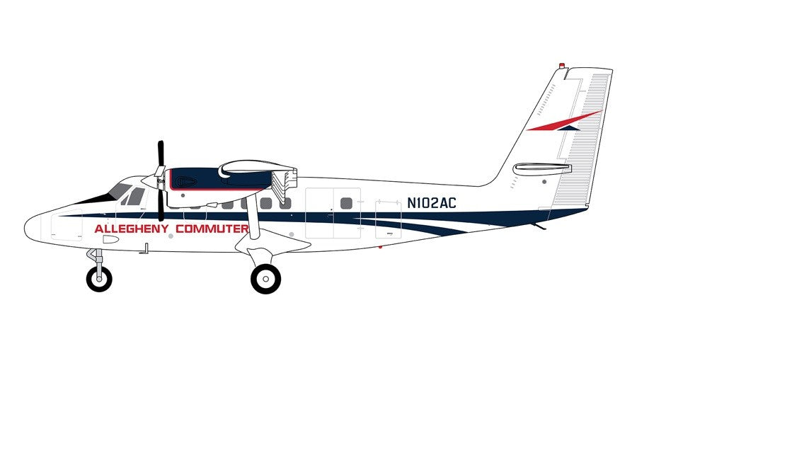 de Havilland Canada DHC-6-300 Twin Otter Allegheny N102AC / Gemini 1:200 G2USA1033