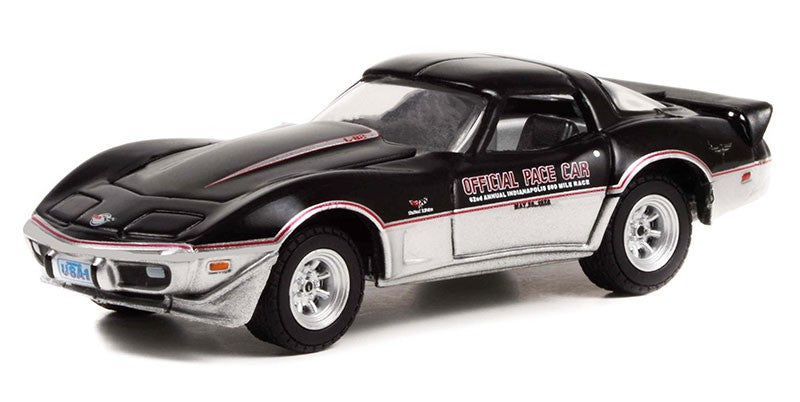 62nd Annual Indianapolis 500 Mile Official Pace Car - 1978 Chevrolet Corvette - Hobby Exclusive - 1/64 Greenlight - 30347