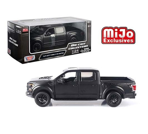 MiJo Exclusives 2017 Ford F-150 Raptor (Matte Black) - Motormax 1-24 - 79344 MTBK - Passion Diecast 