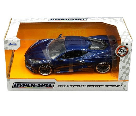 Chevrolet Corvette Stingray (Blue) "Hyper-Spec" - Jada 1/24 - 32949 - Passion Diecast 