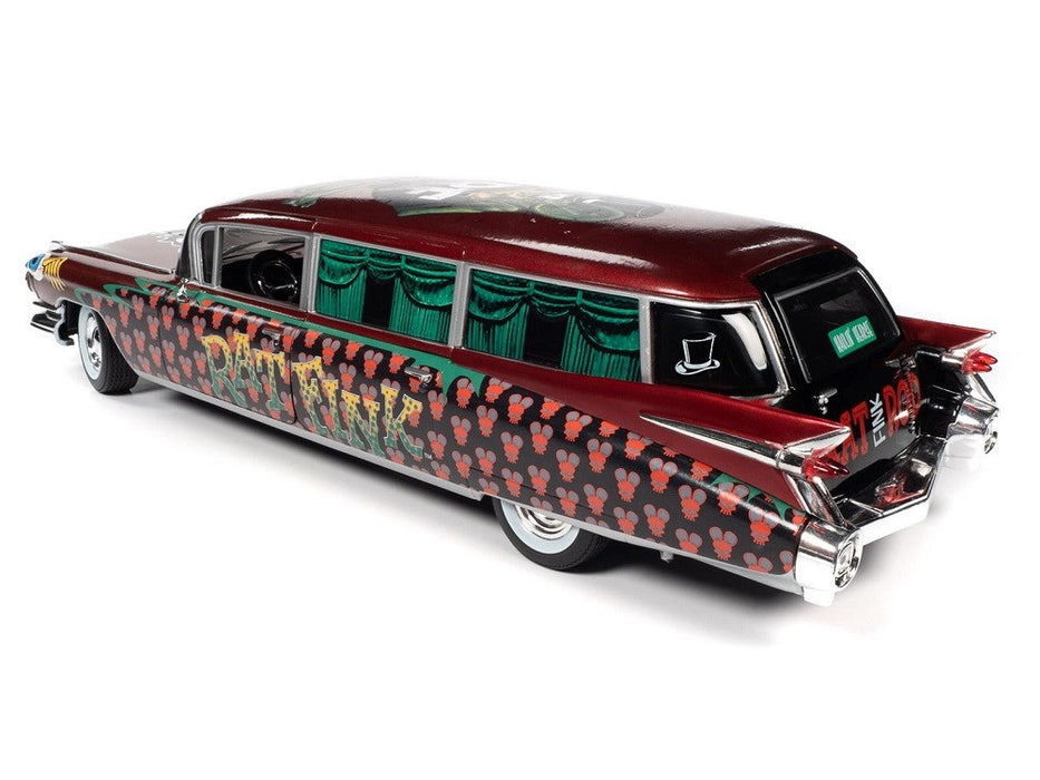 1958 Cadillac Rat Fink Hearse - Auto World - 1/18 - AW303 - Passion Diecast 