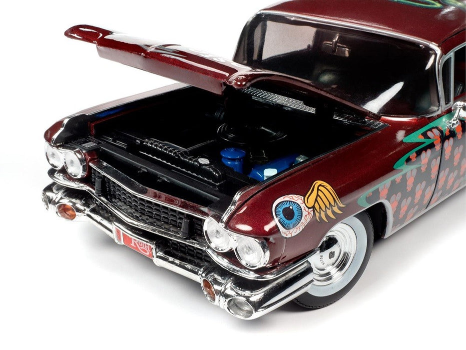 1958 Cadillac Rat Fink Hearse - Auto World - 1/18 - AW303 - Passion Diecast 