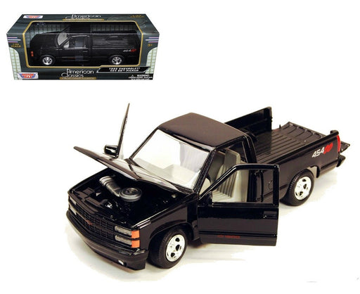 1992 Chevrolet 454 SS Pickup (Black) - Motormax 1-24 - 73203 BK - Passion Diecast 