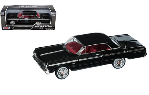 1964 Chevrolet Impala Hard Top Black - Motormax 1-24 - 73259 BK - Passion Diecast