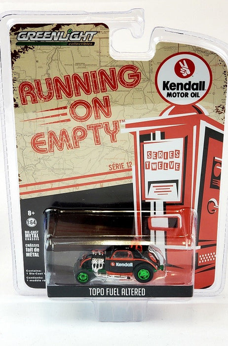 CHASE CAR Topo Fuel Altered Dragster- Kendall Motor Oil -  Running on Empty 12 - 1-64 greenlight - 41120 FGR