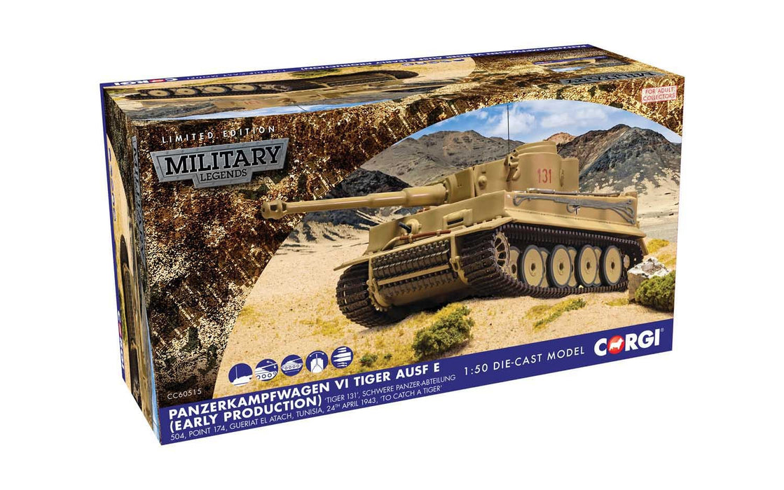 Henschel Sd.Kfz.181 Tiger - German Army sPzAbt 504, Tunisia, April 24th1943 / Corgi 1:50 CC60515