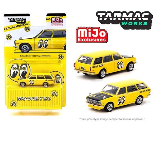 Datsun Bluebird 510 Wagon Mooneyes Special Limited Edition - Tarmac Works - 1/64 - T64G-026-ME2 - Passion Diecast 