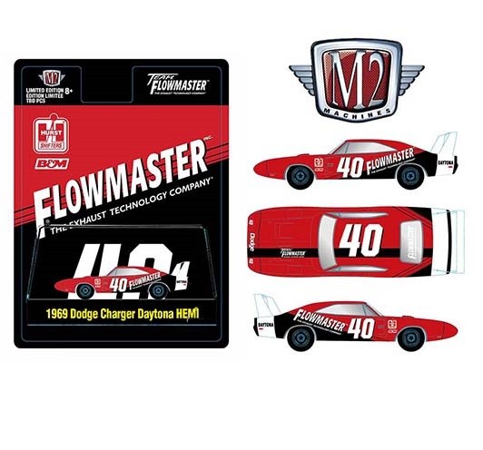 1969 Dodge Charger Daytona HEMI Flowmaster - M2 Machine - Hobby Exclusive - 1:64 - 31500-HS29  Passion Diecast