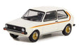 1975 Volkswagen Rabbit in Pastel White with Custom Stripes - Club Vee-Dub Series 14 - 1/64 Greenlight - 36050 D