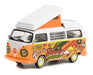 Flower Power - 1973 Volkswagen Type 2 Westfalia Campmobile - Club Vee-Dub Series 14 - 1/64 Greenlight - 36050 C