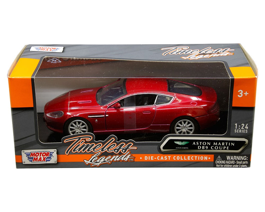 Aston Martin DB9 Coupe - Red - Motormax - 1/24 - 73321 RD - Passion Diecast