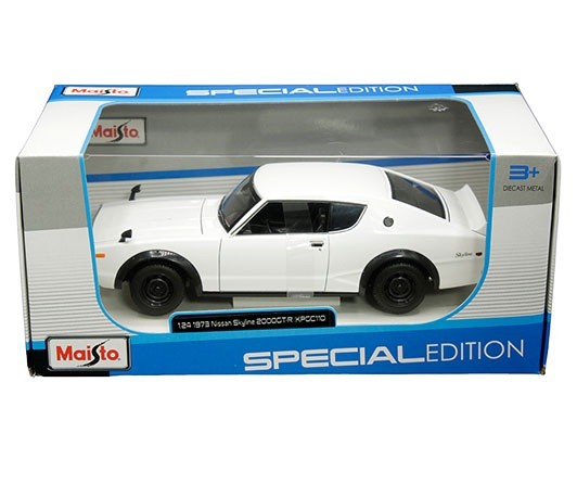 Nissan Skyline 2000GT-R (KPGC110)(White) - Maisto 1/24 31528 WT - Passion Diecast 