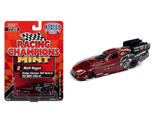 Dodge Charger SRT Hellcat - Matt Hagan 2021 NHRA Funny Car (Red/Black) - Racing Champions - 1/64 - RCSP017 Passion DIecast