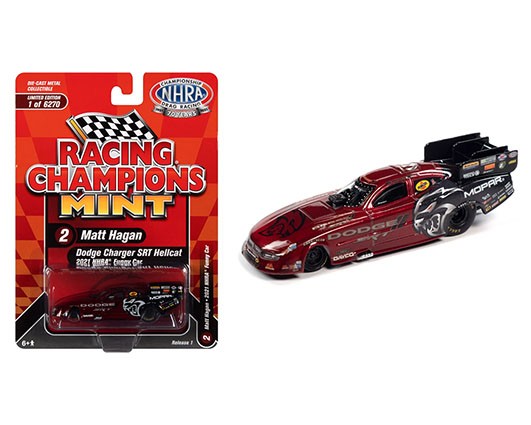 Dodge Charger SRT Hellcat - Matt Hagan 2021 NHRA Funny Car (Red/Black) - Racing Champions - 1/64 - RCSP017 Passion DIecast