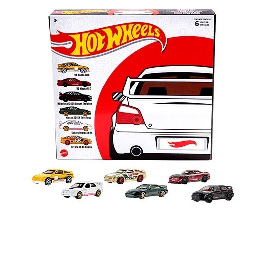Hot Wheels 1:64 Japanese Culture Theme Multi Pack 6 Cars Set - Hot-Wheels - 1/64 - HGM12-979A