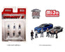 Mijo Exclusive - Car Meet 3 - set Figurine 6 pieces Diecast  -  American Diorama 1-64 - 76488MJ - Passion Diecast