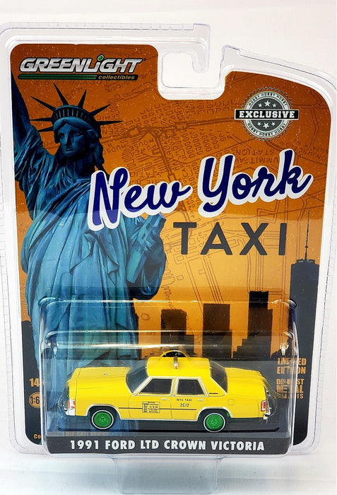 CHASE CAR NYC Taxi - 1991 Ford LTD Crown Victoria Hobby Exclusive - 1/64 Greenlight - GL-30290GR