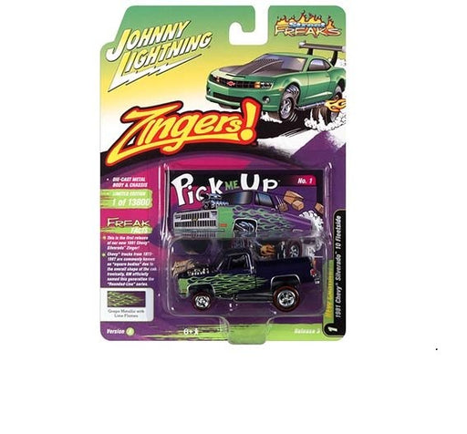 1981 Chevy Cheyenne 10 Stepside Zingers Purple - Johnny Lightning 1:64 - JLSP178 A