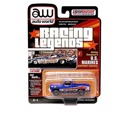 1973 Chevrolet C10 Mickey Thompson's U.S. MARINE Limited .... - Auto World 1:64 - CP7794 Passion Diecast 