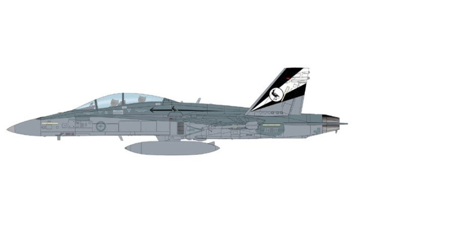 McDonnell Douglas F/A-18B Hornet - RAAF 75 Sqn, Tindal, Australia - Final Hornet Dec. 2021 / Hobby Master 1:72 HA3570