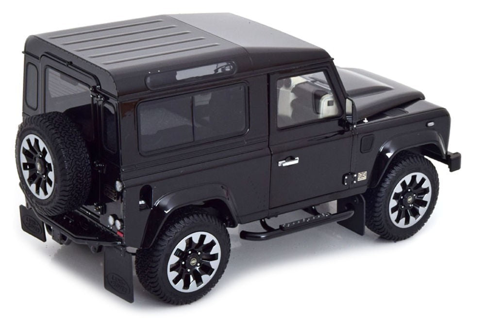 2018 Land Rover Defender 90 works V8 70th Edition - Black -  LCD model - 1/18 - 18007 BL - Passion Diecast