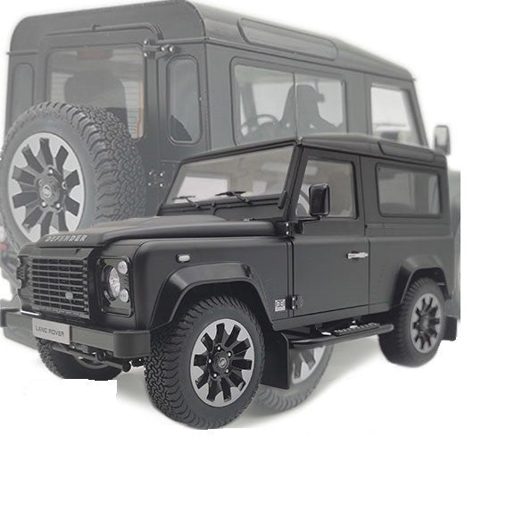 2018 Land Rover Defender 90 works V8 70th Edition - Matte Black -  LCD model - 1/18 - 18007 MB