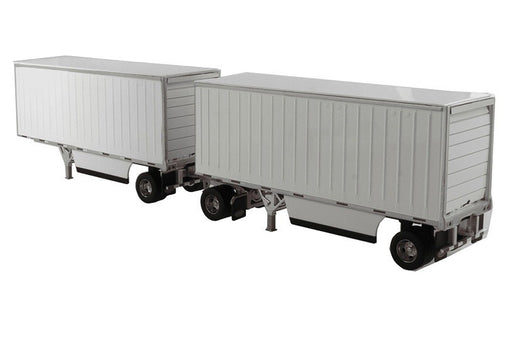 Wabash National 28' Double Pup Trailers in White - Trailer Only -  Diecast Master  1/50 - 91036- Passion Diecast