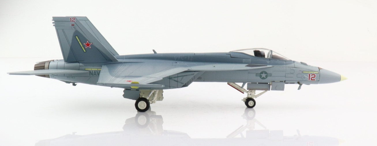McDonnell Douglas F/A-18E /  US Navy "Mako" Red 12, VFC-12, NAS Oceana, June 2021 / Hobby Master 1:72 HA5124