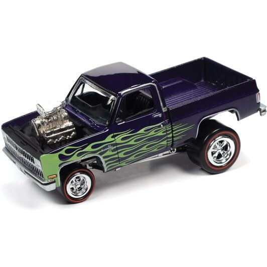 1981 Chevy Cheyenne 10 Stepside Zingers Purple - Johnny Lightning 1:64 - JLSP178 A