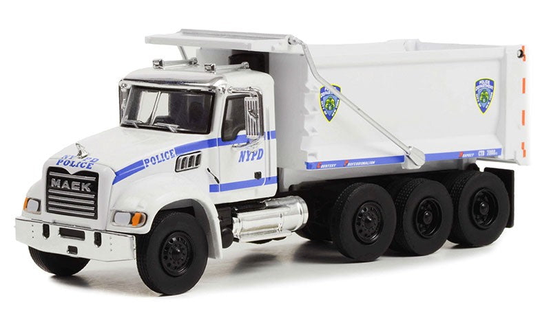 (NYPD) - 2019 Mack Granite Dump Truck - S.D. Trucks Series 16 - Greenlight - 45160 B