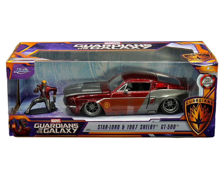 Marvel Guardians of the Galaxy Star-Lord & 1967 Shelby GT-500 - Hollywood Rides - Jada 1/24 - 32915 -  Passion Diecast