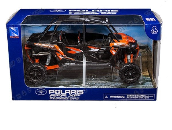 Polaris RZR XP Turbo EPS (Orange) - New Ray - 1/18 - 57843A Passion Diecast
