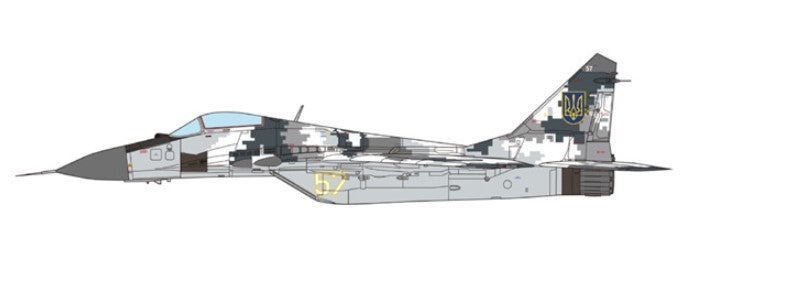 Mikoyan MiG-29MU1 Fulcrum / Ukranian Air Force, Yellow 57, Ukraine, 2014 / Hobby Master 1:72 HA6518