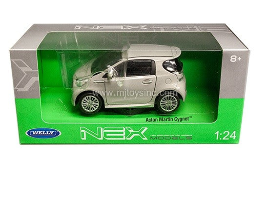 Aston Martin Cygnet Silver - Welly 1/24 - 24028W SIL - Passion Diecast