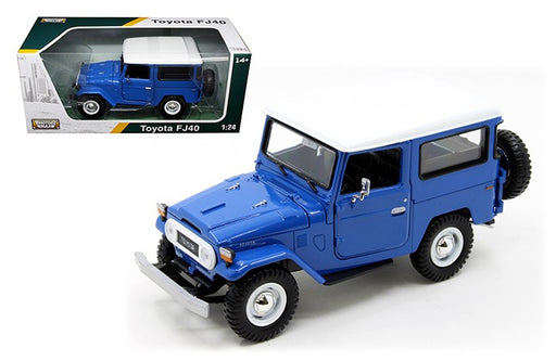 Toyota FJ40 Blue – M & J Toys Exclusive - Motormax 1/24  - 79323 BL - Passion Diecast