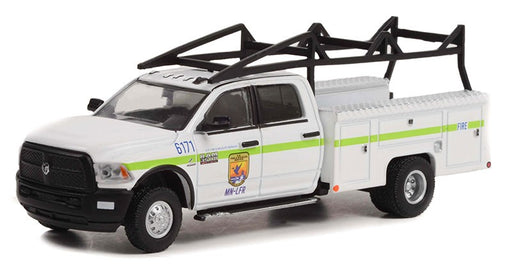 San Diego County Fire 2018 Ram 3500 Dually Service Bed - Dually Drivers Series 10 - 1/64 Greenlight - 46100 E Passion Diecast 