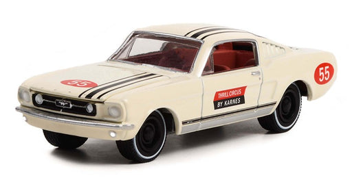 Thrill Circus by Karnes - 1967 Ford Mustang Fastback No.55 - The Mod Squad - Hollywood Series 36 - 1/64 Greenlight - 44960 A