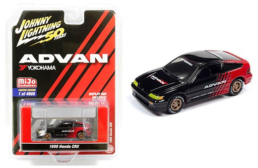 50th Anniversary – Advan Yokohama – 1990 Honda CRX - Johnny Lightning 1:64 - JLCP7215