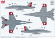 McDonnell Douglas F/A-18C Hornet Swiss Air Force 11 Staffel Tigers, Meiringen AB, Switzerland 2014 / Hobby Master 1:72 HA3572