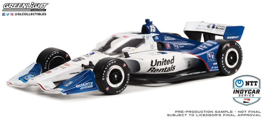 No.15 Graham Rahal - Rahal Letterman Lanigan Racing, United Rentals - 2022 NTT IndyCar Series - 1/18 - Greenlight - 11154