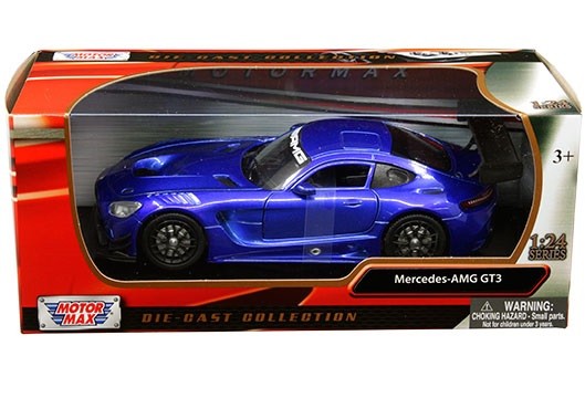 Mercedes-AMG GT3 (Blue) - Motormax 1-24 - 73386 BL - Passion Diecast 