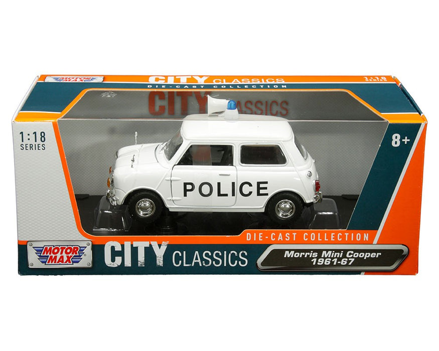 1961-1967 Morris Mini Cooper Police - Motormax 1/18 - 79742 WH