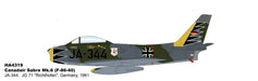 Canadair Sabre Mk 6 - Luftwaffe JG 71 Richthofen, JA-344, Eckhard Wendt, Ahlhorn AB, Germany 1961 / Hobby Master 1:72 HA4319