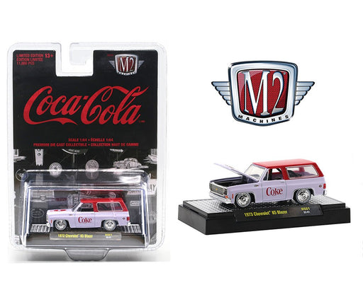 Coca Cola 1973 Chevrolet K5 Blazer Blanc - M2 Machine - Hobby Exclusive - 1:64 - 51500-HS01  Passion Diecast