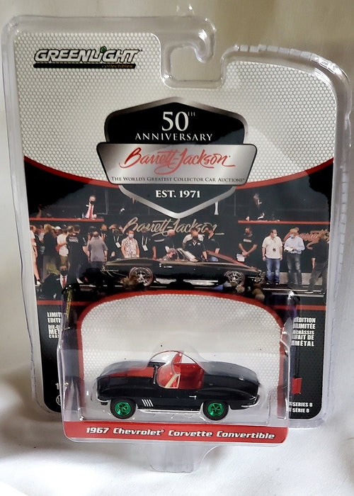 CHASE CAR 1967 Chevrolet Corvette Convertible - Barrett-Jackson "Scottsdale Edition" Series 8 Greenlight 1-64 - 37240 AGR