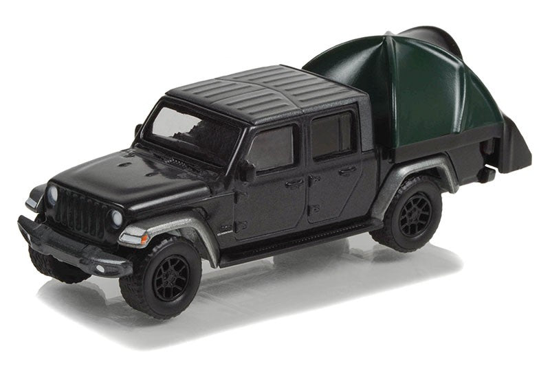 2021 Jeep Gladiator High Altitude with Modern Truck Bed Tent - The Great Outdoors Series 2 -1/64 Greenlight - 38030 E