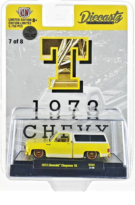CHASE CAR 1973 Chevrolet Cheyenne 10 With Camper Shell (T) - Riverside Show Exclusives - M2 Machine - 1:64 - 31500-RZ02-TGR