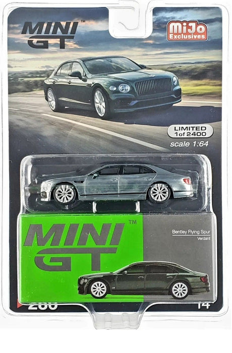 CHASE CAR Mini GT - 1:64 - Bentley Flying Spur Verdant  - Mijo Exclusives USA - MGT00286GR